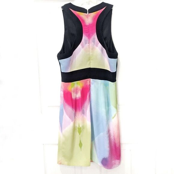 KEEPSAKE the Label Mini Dress Rainbow Tie Dye Sleeveless Pride Watercolor S - Picture 2 of 8